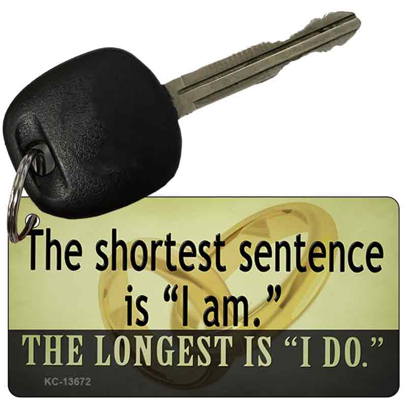 Longest Sentence I Do Novelty Metal Key Chain KC-13672