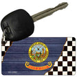 Idaho Racing Flag Novelty Metal Key Chain KC-13697