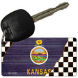 Kansas Racing Flag Novelty Metal Key Chain KC-13701