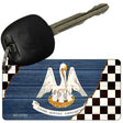 Louisiana Racing Flag Novelty Metal Key Chain KC-13703