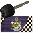 Maine Racing Flag Novelty Metal Key Chain KC-13704