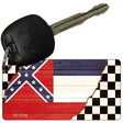 Mississippi Racing Flag Novelty Metal Key Chain KC-13709