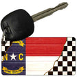 North Carolina Racing Flag Novelty Metal Key Chain KC-13718