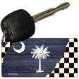 South Carolina Racing Flag Novelty Metal Key Chain KC-13725