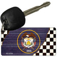 Utah Racing Flag Novelty Metal Key Chain KC-13729