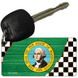 Washington Racing Flag Novelty Metal Key Chain KC-13732