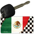 Mexico Racing Flag Novelty Metal Key Chain KC-13738