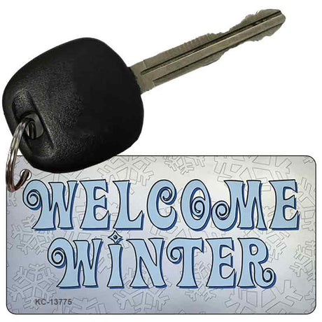 Welcome Winter Novelty Metal Key Chain Tag KC-13775