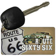 Route Sixty Six Novelty Metal Key Chain Tag KC-13779