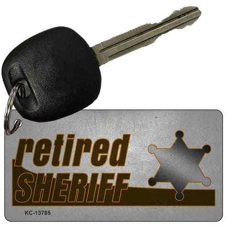 Retired Sheriff Novelty Metal Key Chain KC-13785