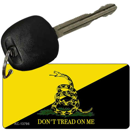 Dont Tread On Me Yellow|Black Novelty Metal Key Chain