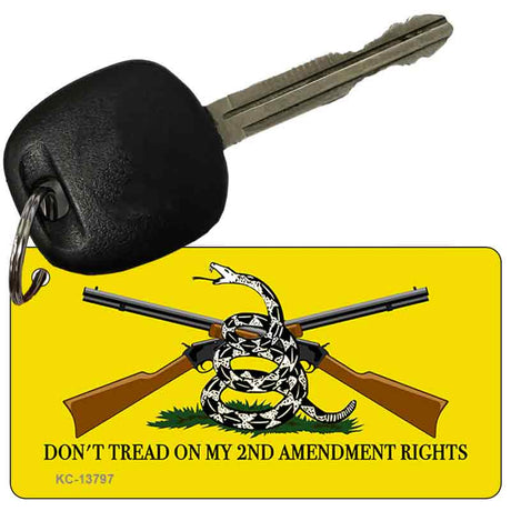 Dont Tread On My 2nd Amendment Novelty Metal Key Chain