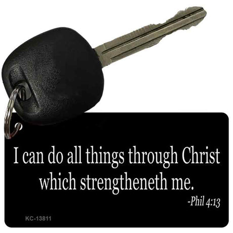 Phil 4 13 Bible Verse Novelty Metal Key Chain