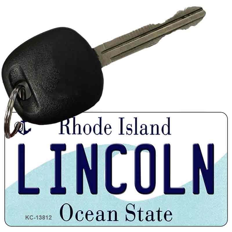 Lincoln Rhode Island Novelty Metal Key Chain