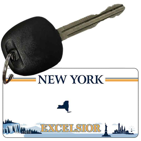 Excelsior New York Blank Novelty Metal Key Chain