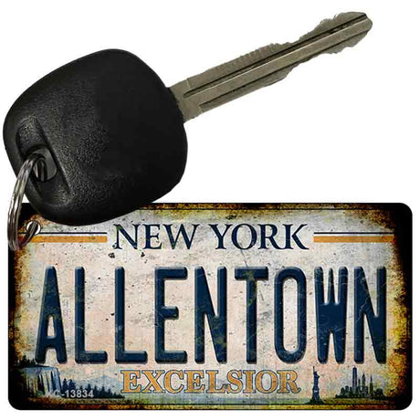 Allentown Excelsior New York Rusty Novelty Metal Key Chain