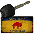 Red Buffalo NY Yellow Rusty Novelty Metal Key Chain