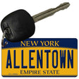 Allentown NY Yellow Novelty Metal Key Chain