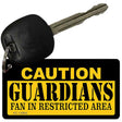 Caution Guardians Novelty Metal Key Chain