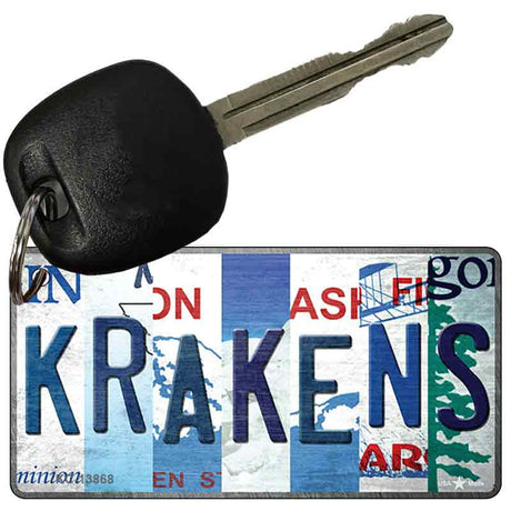 Krakens Strip Art Novelty Metal Key Chain