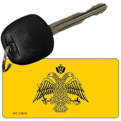 Byzantine Empire Flag Yellow Novelty Metal Key Chain