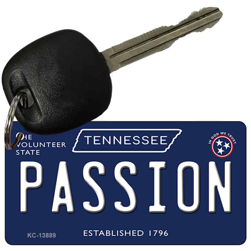 Passion Tennessee Blue Novelty Metal Key Chain