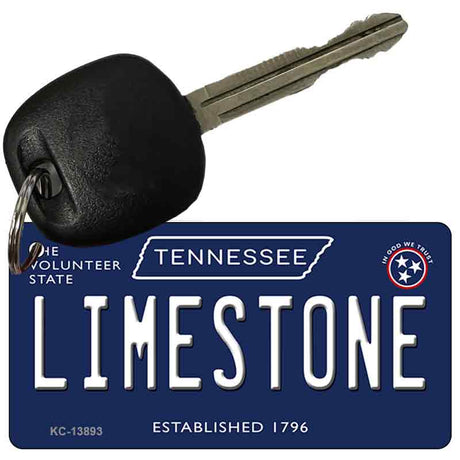 Limestone Tennessee Blue Novelty Metal Key Chain