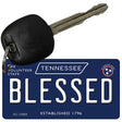 Blessed Tennessee Blue Novelty Metal Key Chain