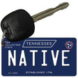 Native Tennessee Blue Novelty Metal Key Chain