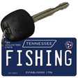 Fishing Tennessee Blue Novelty Metal Key Chain