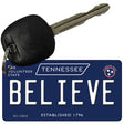 Believe Tennessee Blue Novelty Metal Key Chain