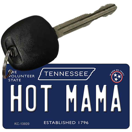 Hot Mama Tennessee Blue Novelty Metal Key Chain