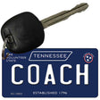 Coach Tennessee Blue Novelty Metal Key Chain