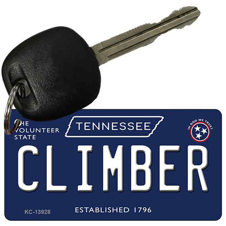 Climber Tennessee Blue Novelty Metal Key Chain