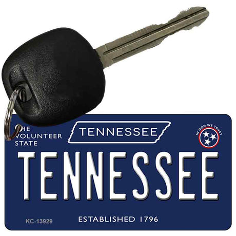 TN Tennessee Blue Novelty Metal Key Chain