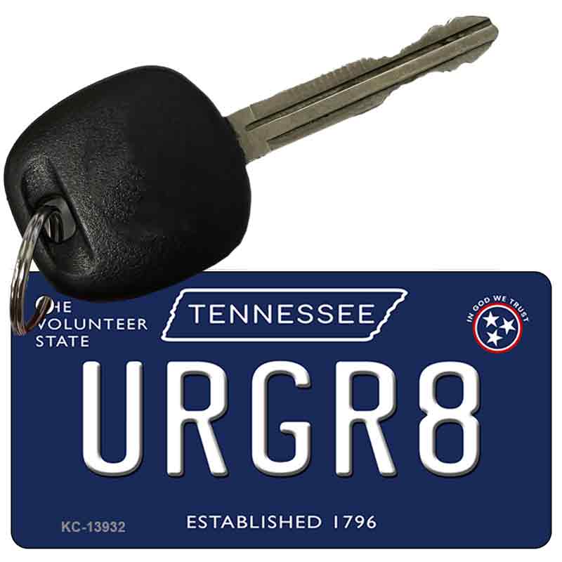 URGR8 Tennessee Blue Novelty Metal Key Chain