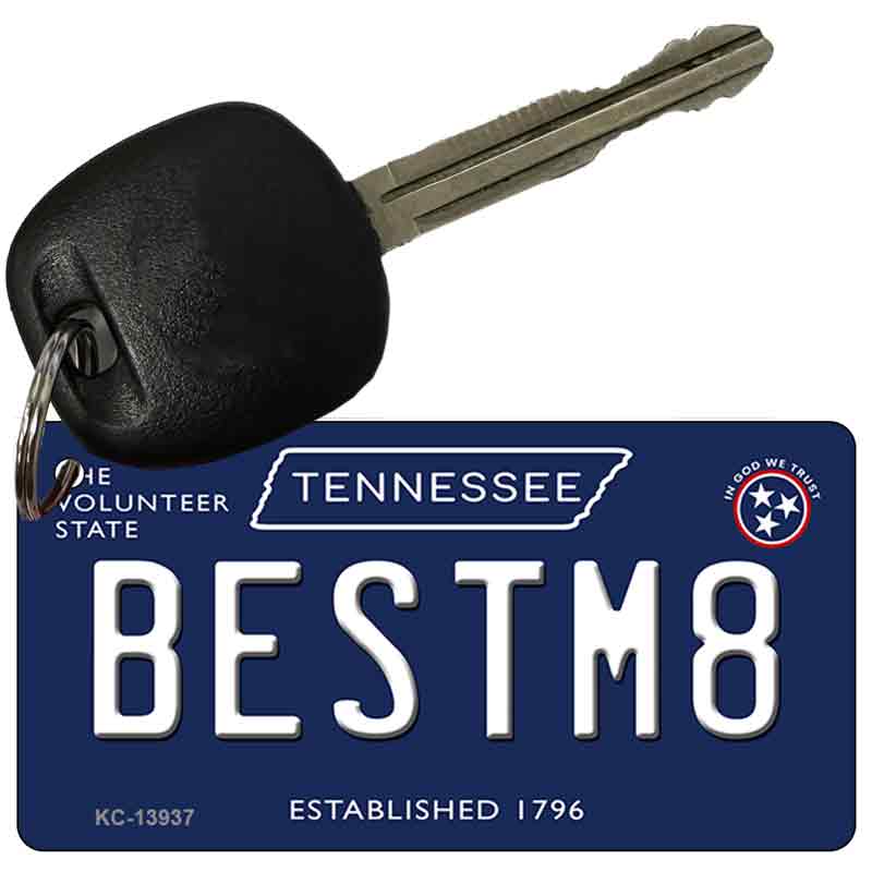 Best M8 Tennessee Blue Novelty Metal Key Chain