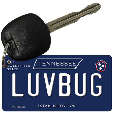 Luv Bug Tennessee Blue Novelty Metal Key Chain