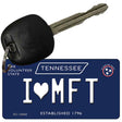 I Heart MFT Tennessee Blue Novelty Metal Key Chain