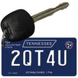 2QT4U Tennessee Blue Novelty Metal Key Chain