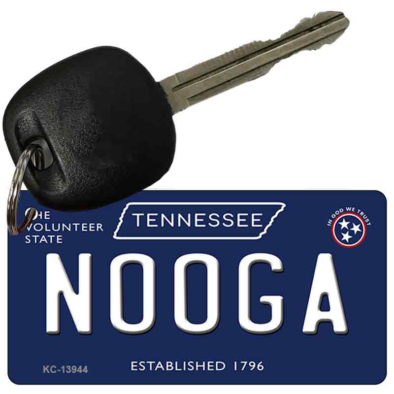 Nooga Tennessee Blue Novelty Metal Key Chain