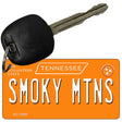 Smoky Mtns Tennessee Orange Novelty Metal Key Chain