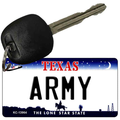 Texas Army Novelty Metal Key Chain