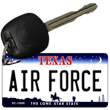 Texas Air Force Novelty Metal Key Chain