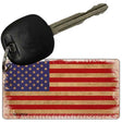 Grunge American Flag Novelty Metal Key Chain