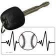 Baseball Heart Beat Novelty Metal Key Chain