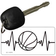 Basketball Heart Beat Novelty Metal Key Chain