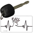 Deer Heart Beat Novelty Metal Key Chain