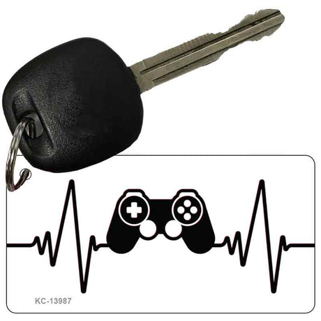 Video Games Heart Beat Novelty Metal Key Chain