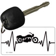 Motorcycle Heart Beat Novelty Metal Key Chain